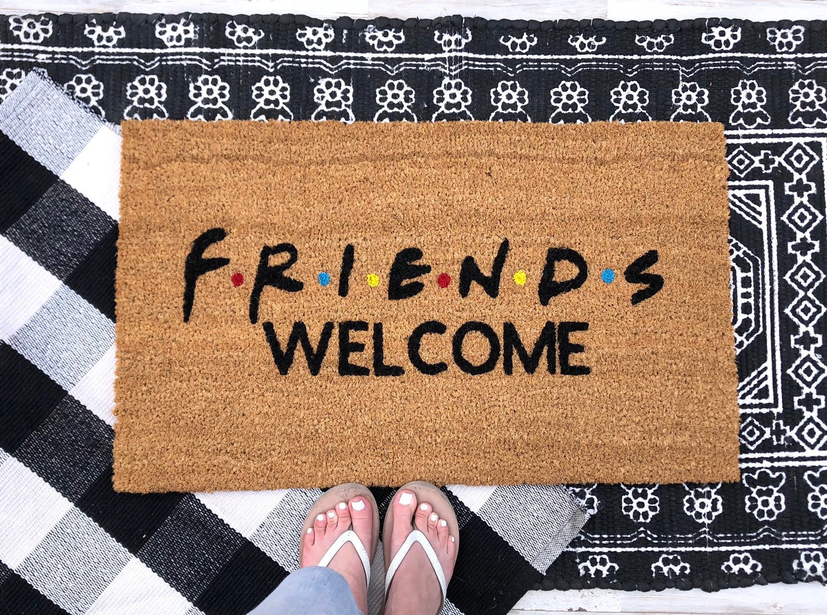 F.R.I.E.N.D.S Doormat, Friends TV Show Gifts, Welcome Mat